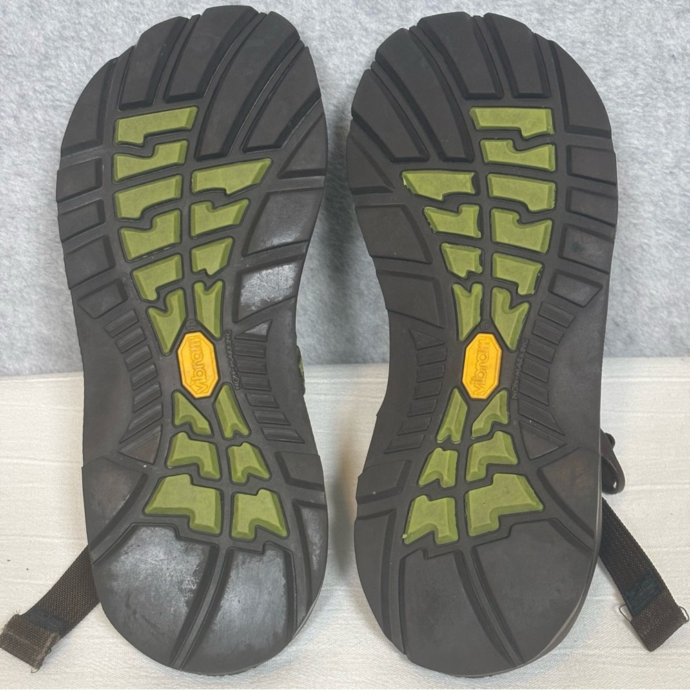 Chaco Z/1 Adjustable Strap Classic Diamond Pattern Sandals-Green-Women Size 10 - Picture 8 of 10